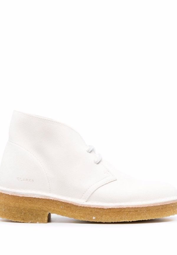 Clarks Originals stövletter med snörning - Vit