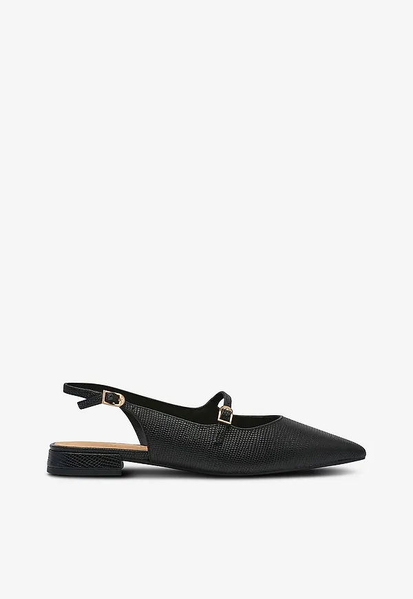 Clarks - Slingback Sensa15 Shine D - Svart