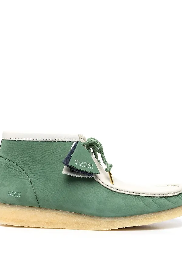Clarks Wallabee ankelboots i mocka - Grön
