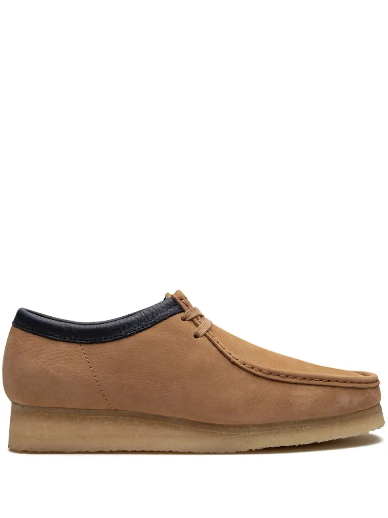 Clarks Wallabee skor med snörning - Brun