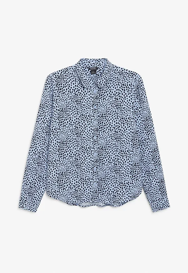 Classic button-up blouse - Blue