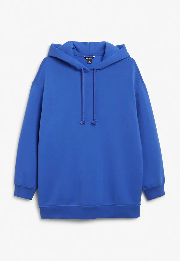 Classic drawstring long sleeve hoodie - Blue