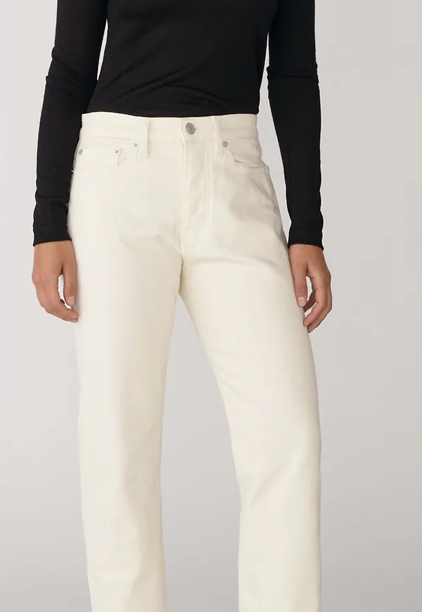 Classic Yellow White Jeans