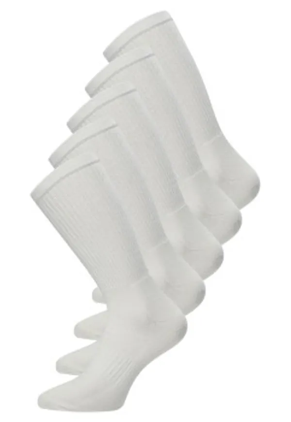Claudio Strumpor 5P Tennis Socks ½ terry Vit Strl 40/47 Herr