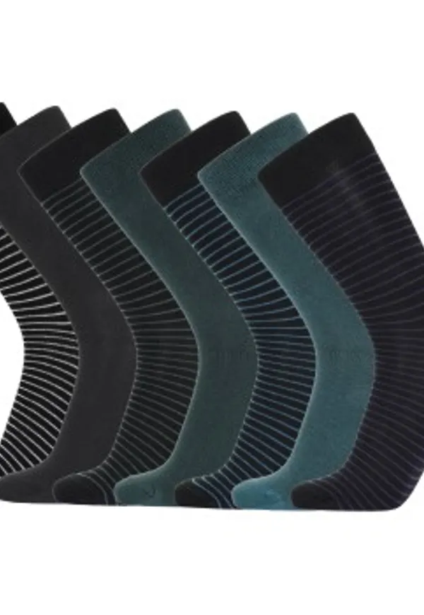 Claudio Strumpor 7P Organic Cotton Socks Flerfärgad Strl 40/47 Herr