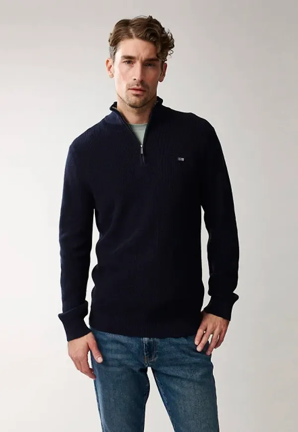 Clay Half Zip Sweater