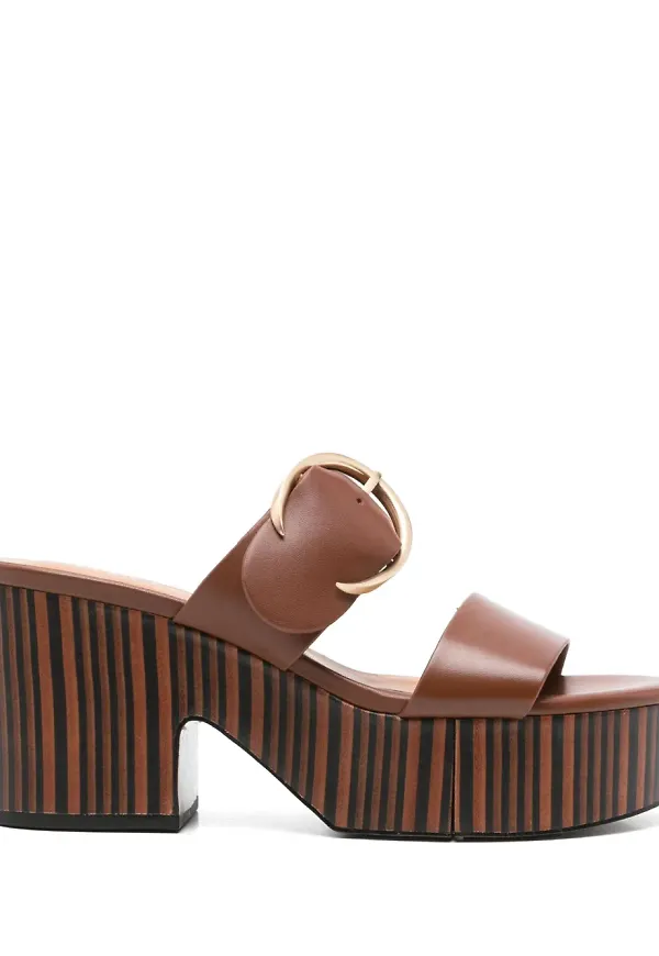 Clergerie Chance slip-ons 80 mm - Brun
