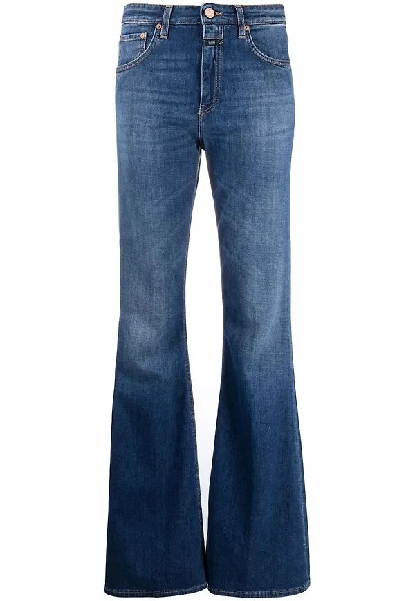 Closed flare-jeans - Blå
