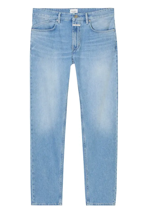 Closed jeans med dragkedja - Blå