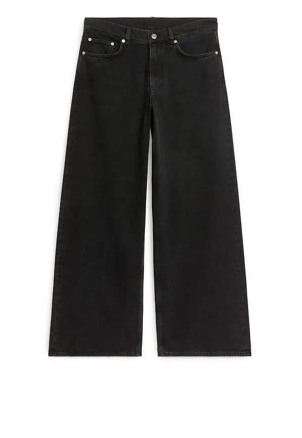 CLOUD Low Loose Jeans - Grey