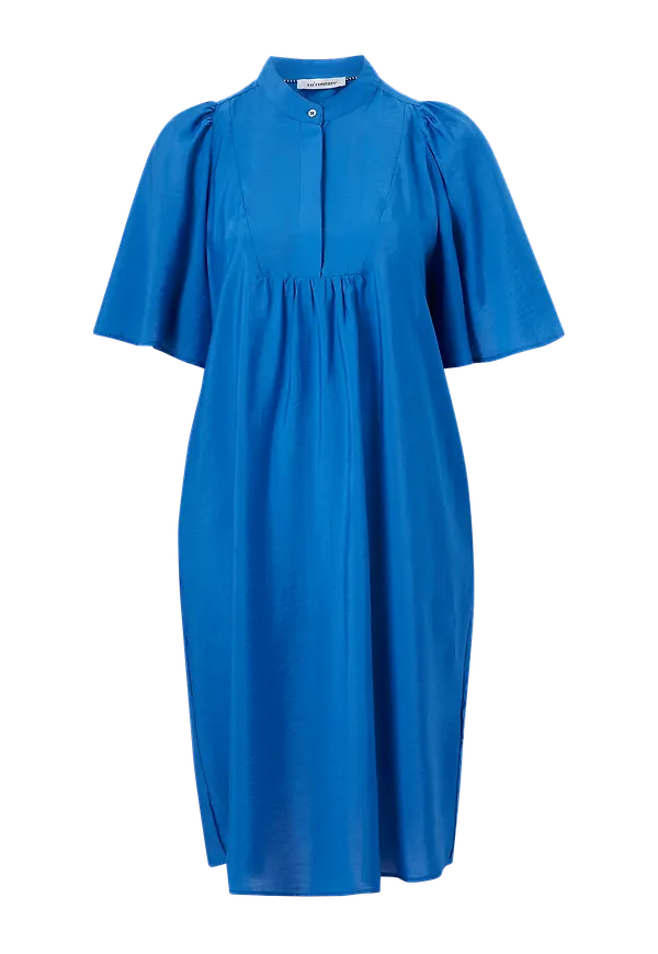 co'couture - Klänning Callum Volume SS Dress - Blå - 34