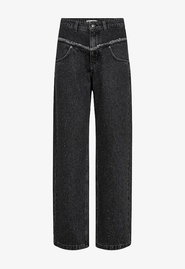 co'couture - Jeans SkylarCC Stone Wide - Svart