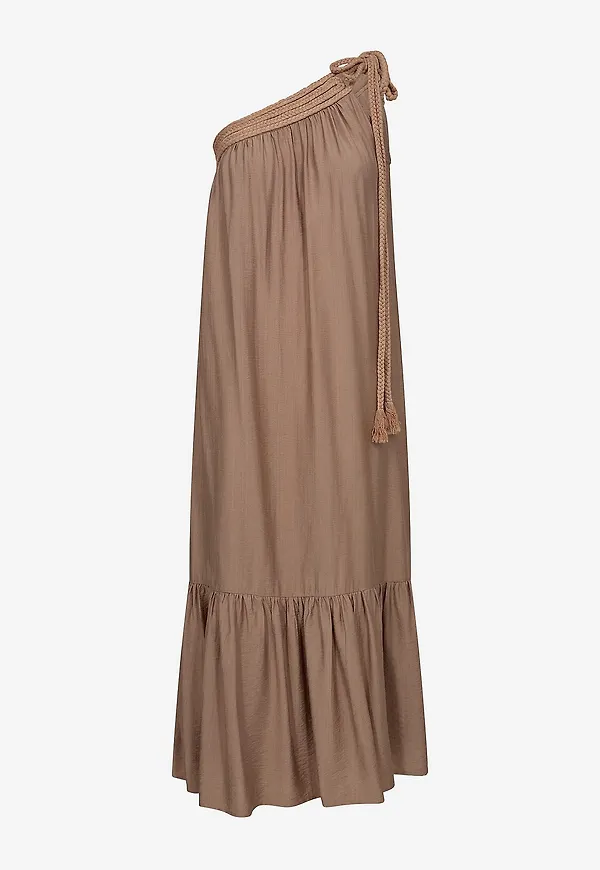 co'couture - Klänning Heracc Asym Dress - Beige