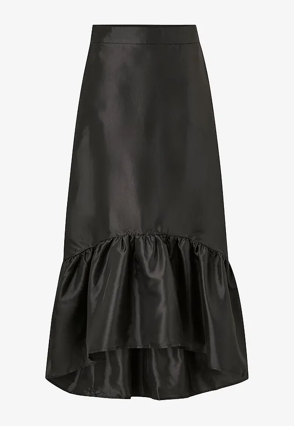 co'couture - Maxikjol Barrycc Frill Skirt - Svart