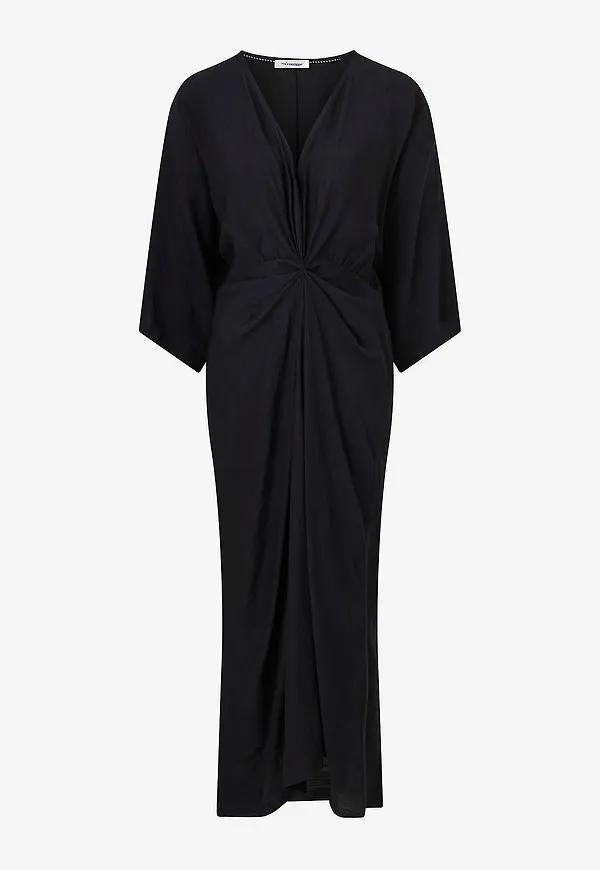 co'couture - Maxiklänning Heracc Knot Dress - Svart