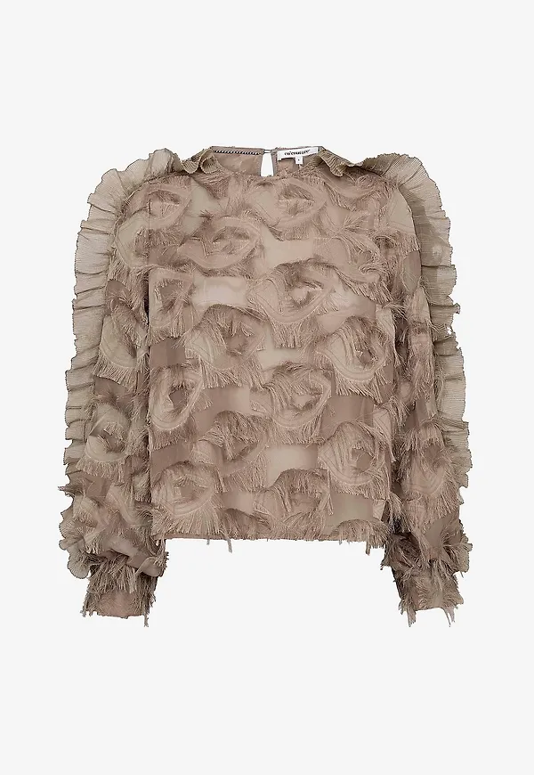 co'couture - Blus ccSyra Structure - Beige