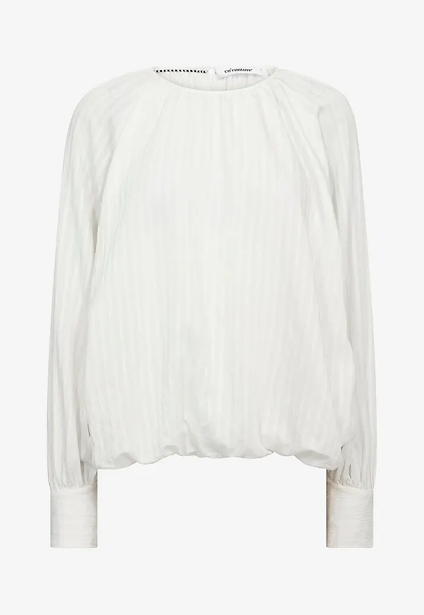 co’couture - Blus SenneCC Balloon Blouse - Vit