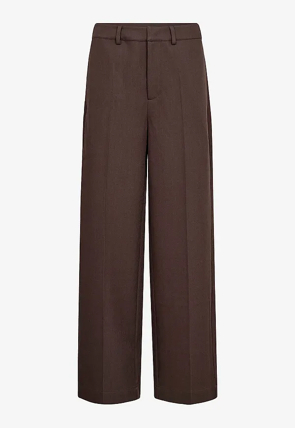 co’couture - Byxor LunaCC Wide Pant - Brun