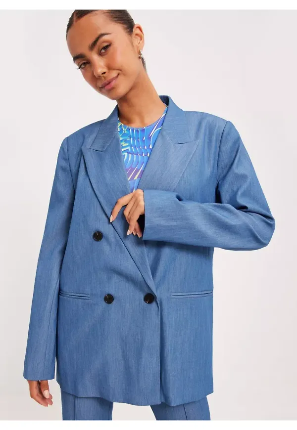 Co'couture Denim Oversize Blazer Kavajer & Blazers Blue