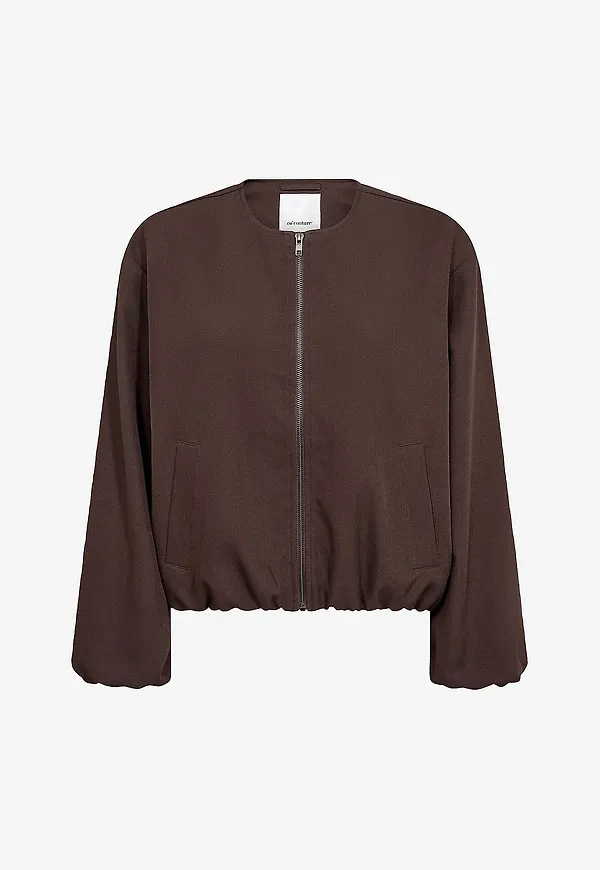 co’couture - Jacka LunaCC Balloon Zip - Brun