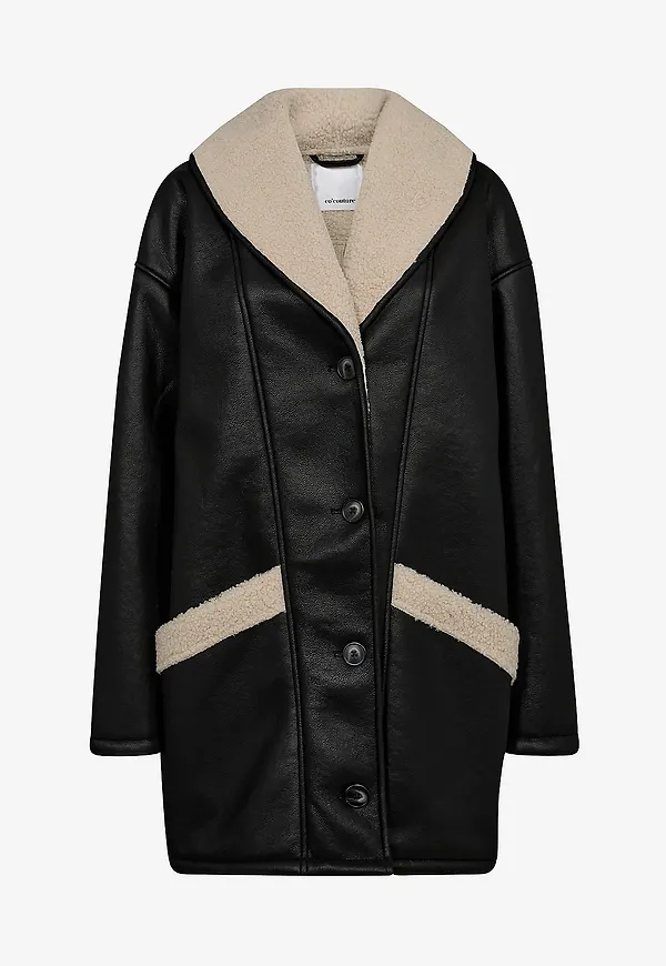 Svart teddyjacka från Co'couture 2026