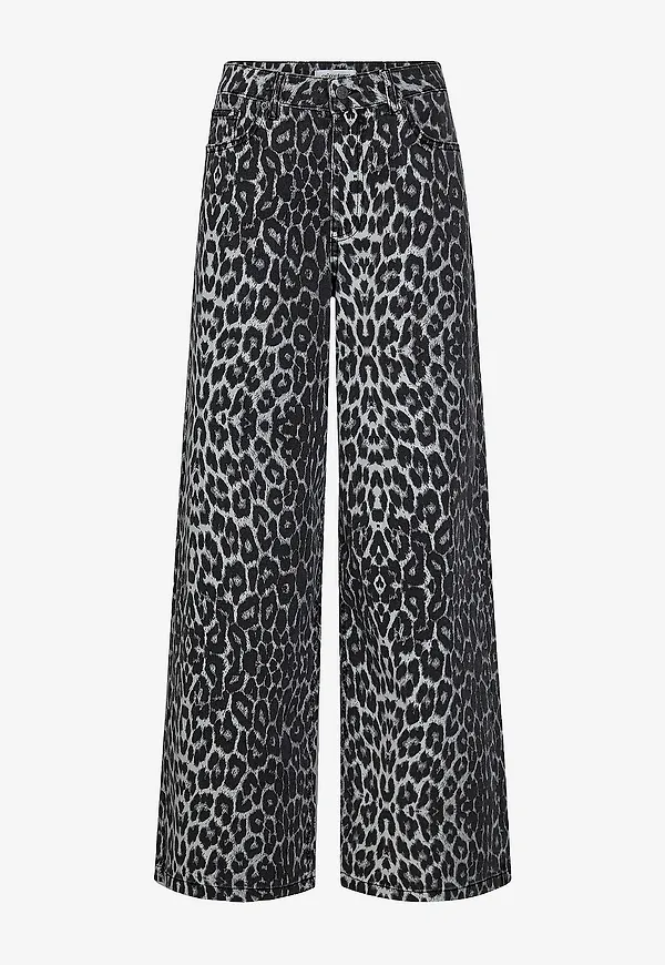 co'couture - Jeans LeoCC Wide Pant - Grå