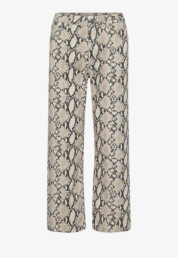 co'couture - Jeans SnakeCC Crop Pant - Beige
