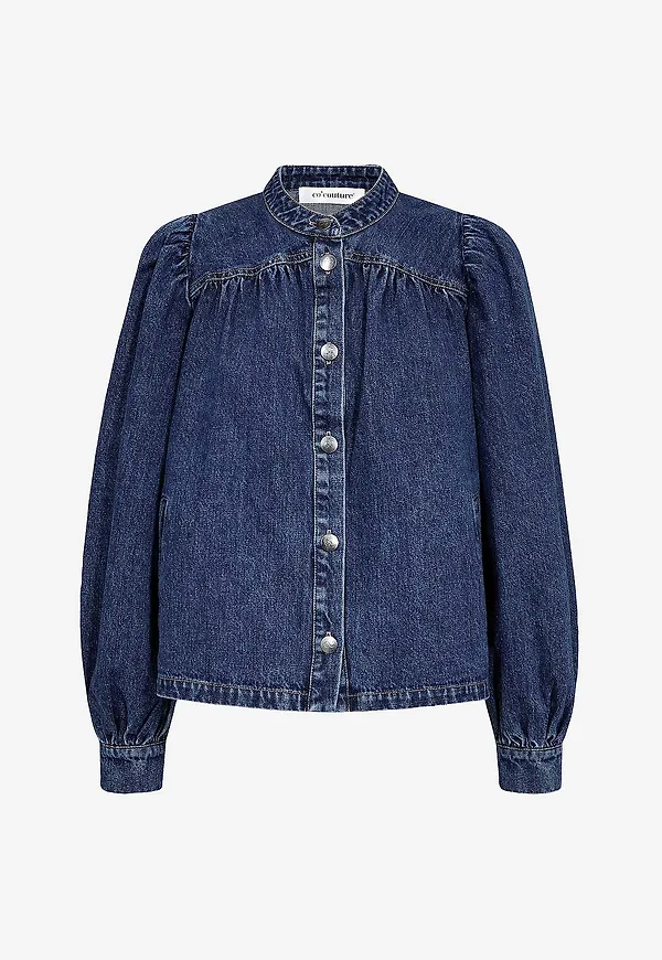 co’couture - Jeansskjorta DeniceCC LS Denim Shirt - Blå
