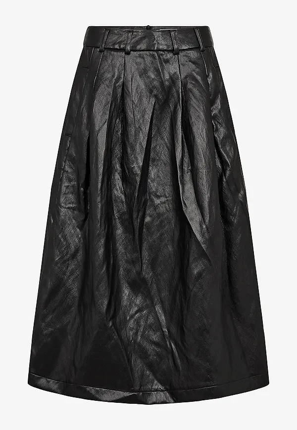 co’couture - Kjol GittCC Anya Pleat - Svart