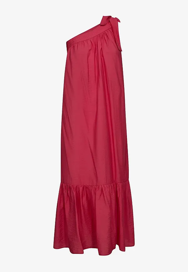 co’couture - Klänning Callum Asym Dress - Röd