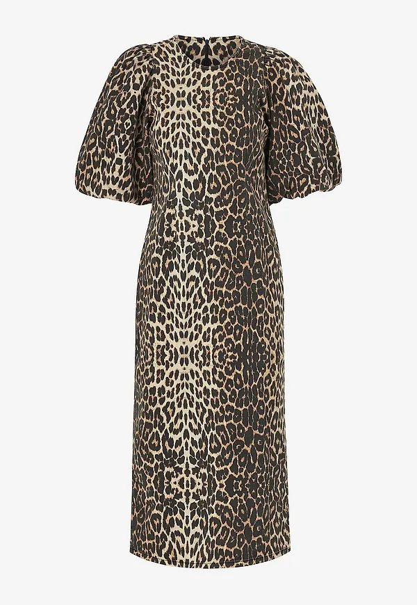 co'couture - Klänning Leocc Puff Dress - Beige