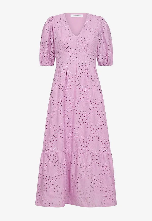co'couture - Maxiklänning NayaCC Anglaise Pleat - Lila