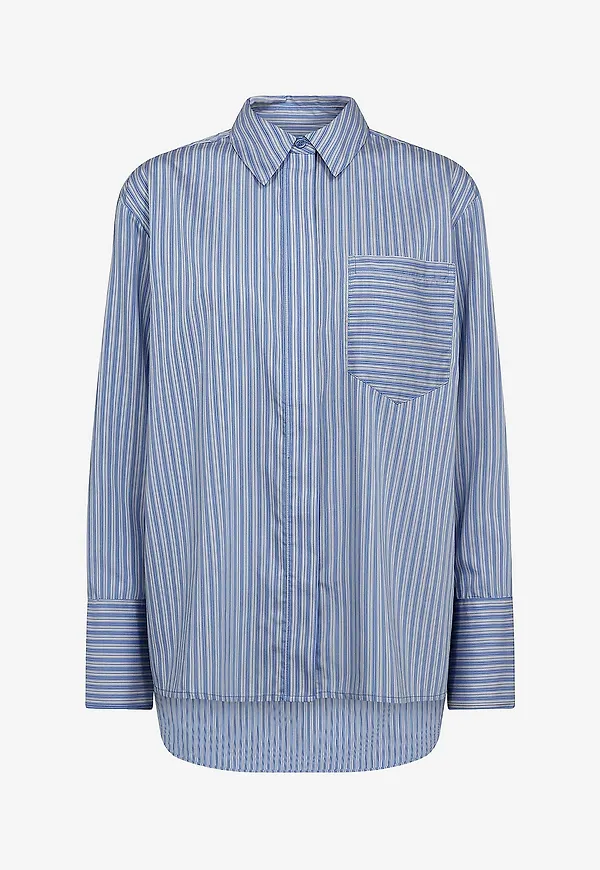co'couture - Skjorta ccFina Stripe - Blå