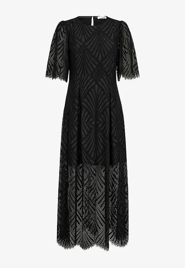 co’couture - Spetsklänning 46038 LetiCC Lace Maxi Dress - Svart