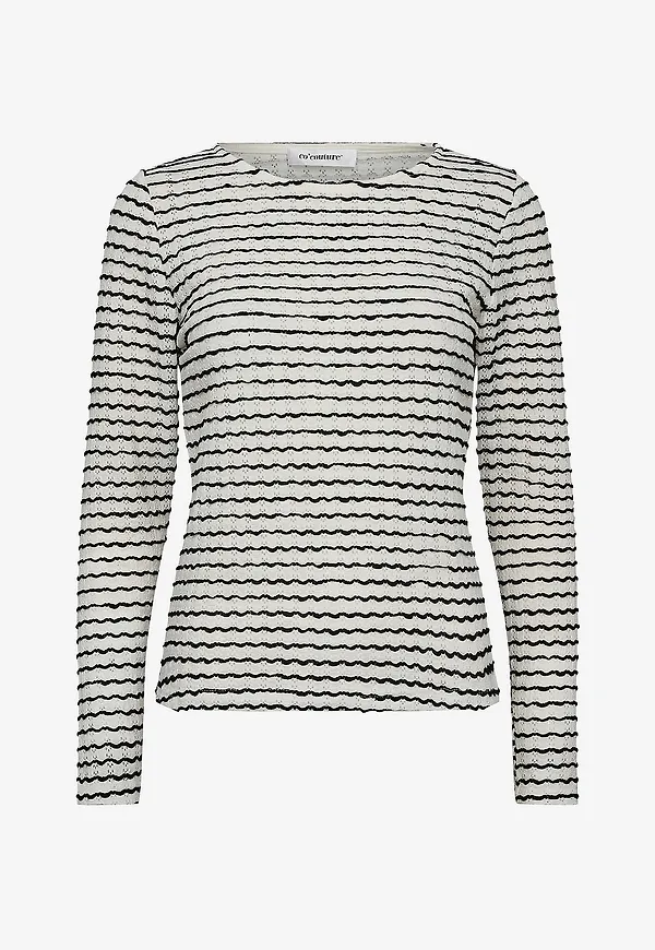 co'couture - Topp Alanicc Contrast Blouse - Vit