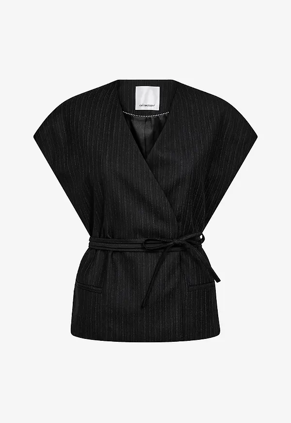 co'couture - Topp ccMaggie Wrap - Svart