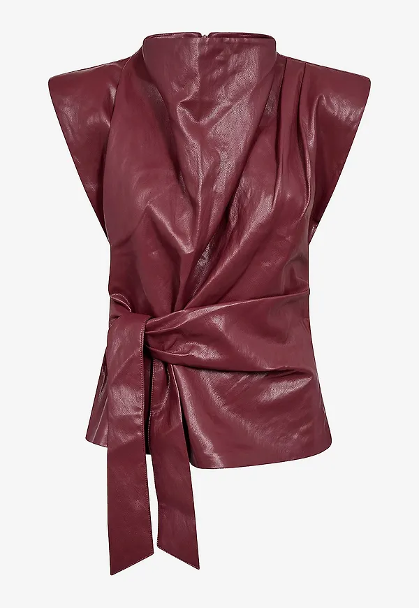 co’couture - Topp Gittcc Pleat - Röd
