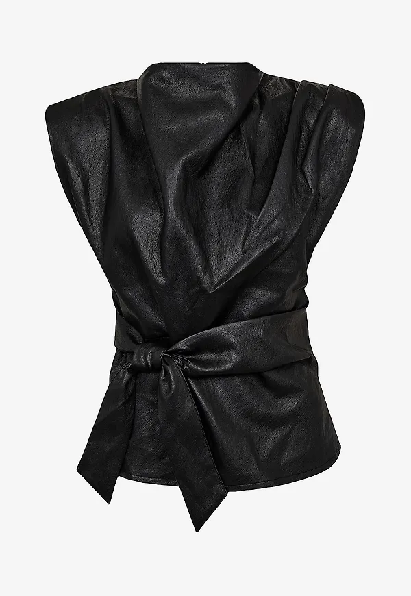 co’couture - Topp Gittcc Pleat - Svart