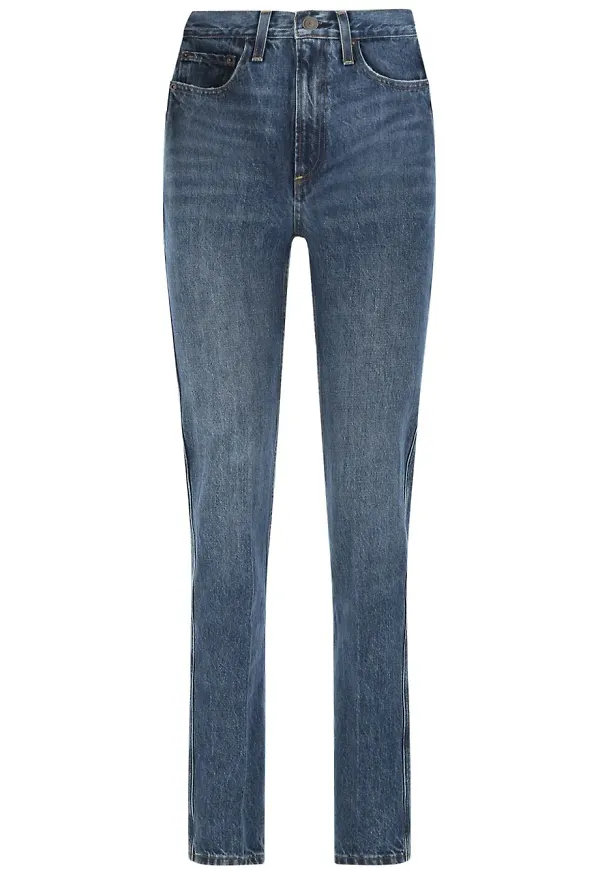 Co jeans med hög midja - Blå
