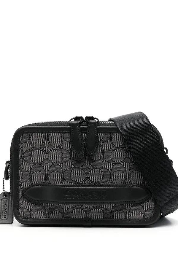 Coach Charter axelväska med monogram - Svart