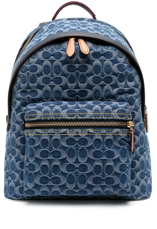 Coach ryggsäck med monogram - Blå
