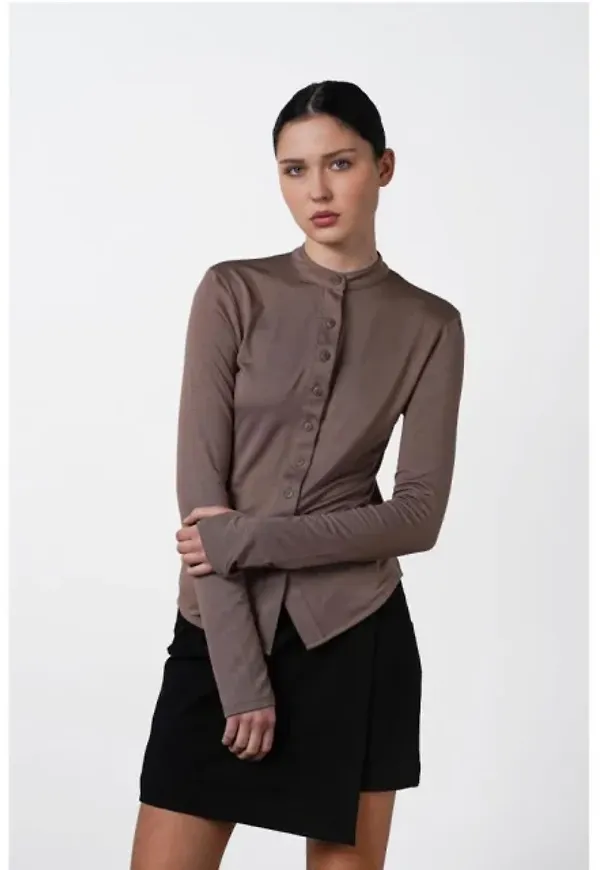 Cole Shirt - Deep Taupe