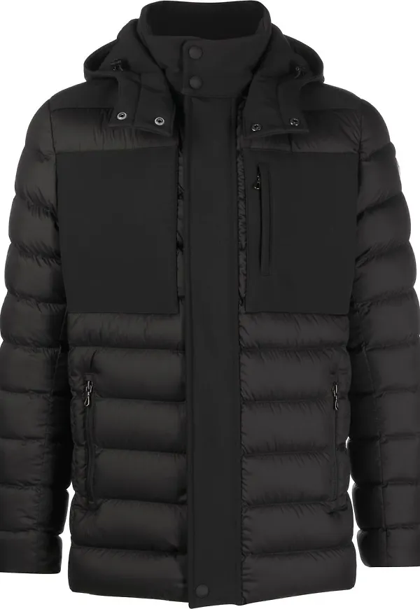 Colmar puffjacka med huva - Svart