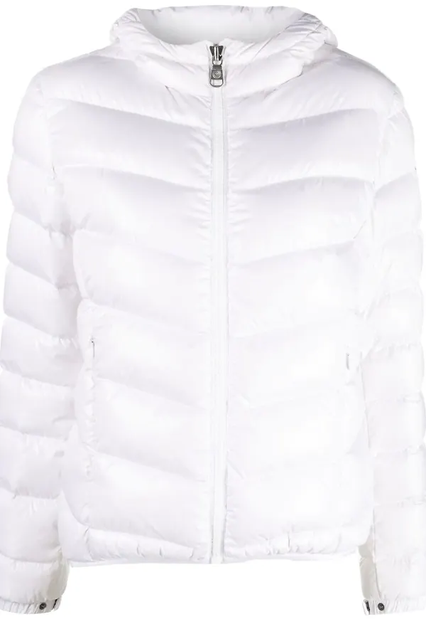 Colmar puffjacka med huva - Vit