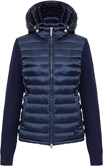 Colmar Women´s Glossy Hybrid Jacket with hood Navy Blue
