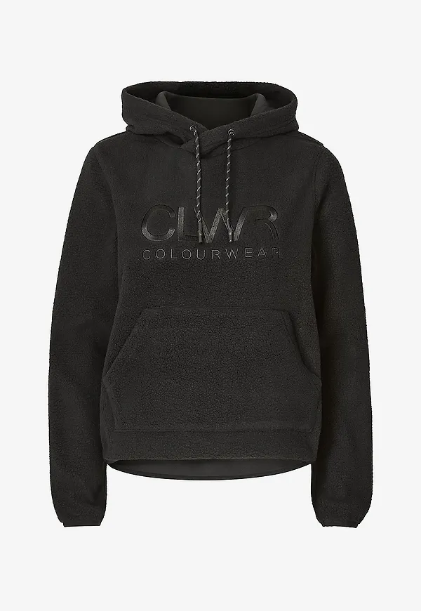 ColourWear - Fleecetröja Teddy Hood 2.0 - Svart