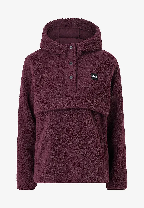 ColourWear - Fleecetröja W Cloud Pile - Röd