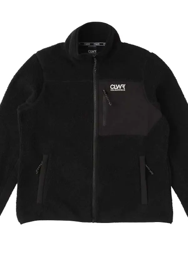 ColourWear Women's Pile Jacket Black