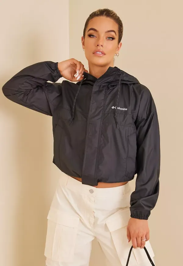 Columbia - Black - W Flash Challenger Cropped Windbreaker