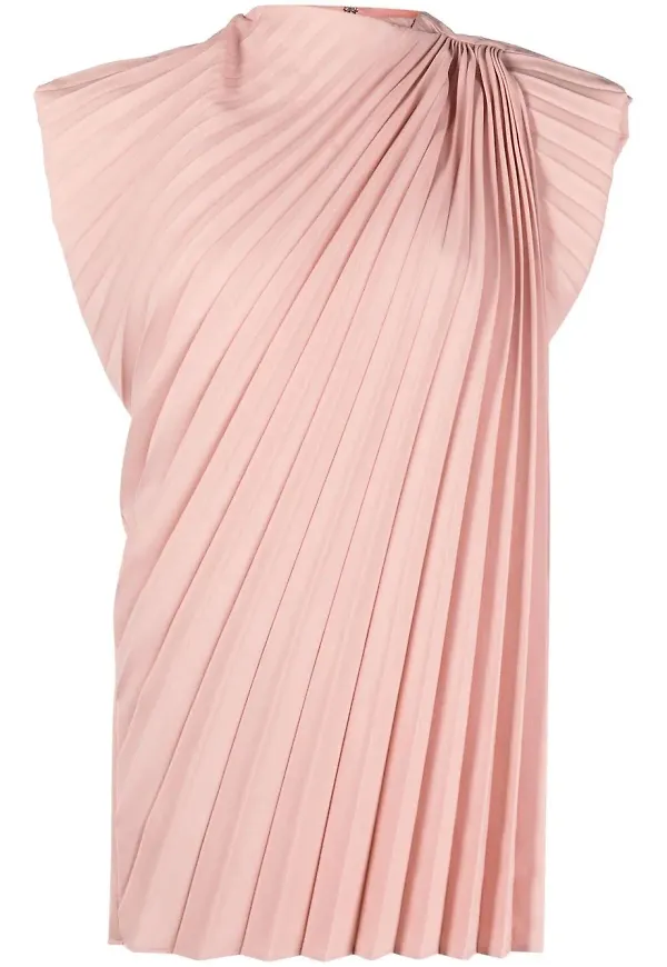 colville Cerith plisserad topp - Rosa